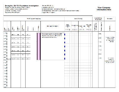 WinLoG foundation investigation boring log page 2