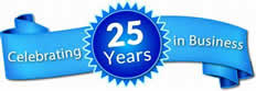 Celebrating 25 years in business
